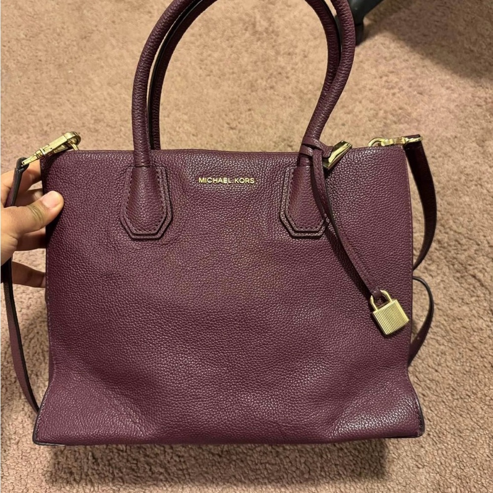 Michael Kors Leather Mercer Tote Bag